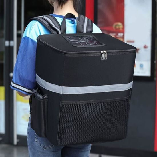 Sac de Livraison UBER Isotherme de Nourriture pizza Grande Capacité 35L - Sac à Dos livraison Chaud et Froid