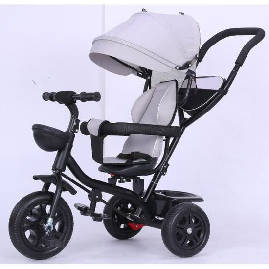 Tricycle évolutif mixte pour enfant de 1 à 5 ans - Gris