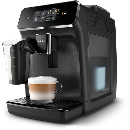 Machine à café Expresso broyeur - PHILIPS - EP2230/10 - Série 2200 - LatteGo - 4 recettes - Broyeur