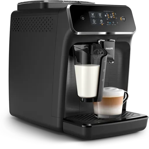 Machine à café Expresso broyeur - PHILIPS - EP2230/10 - Série 2200 - LatteGo - 4 recettes - Broyeur